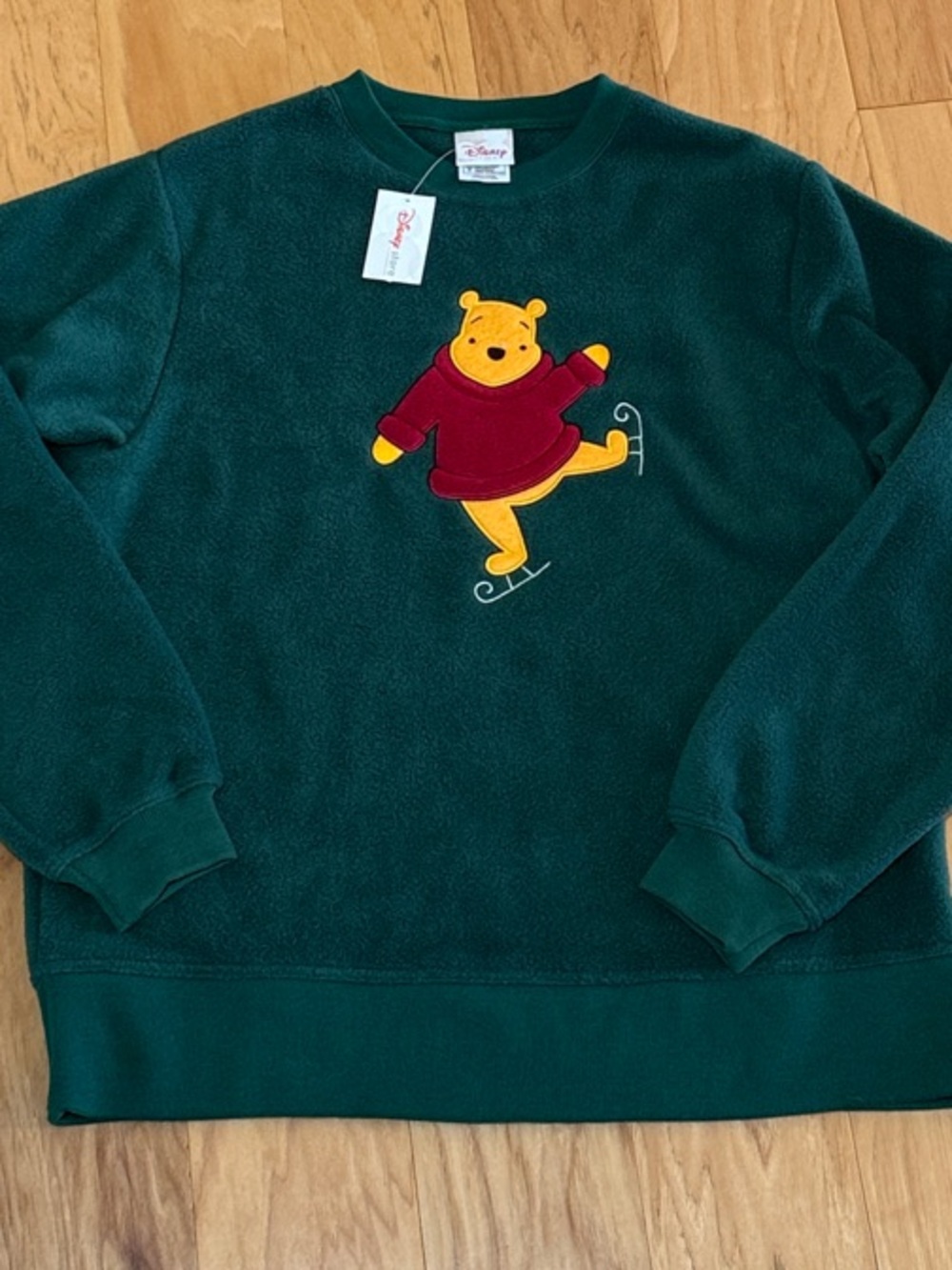 Vintage Winnie the Pooh Ice Skating Sweatshirt Fleece